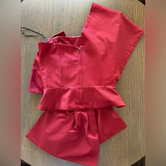 H&M BOW-FRONT TOP RED - Picture 10 of 12